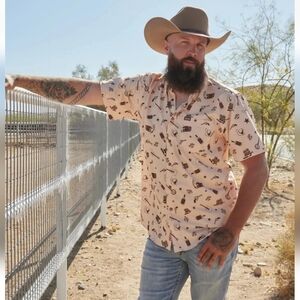 Dixxon Flannel Co. Giddy Up Party Men's 2X Pearl Snap Collared Shirt Western